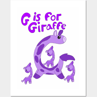 G is for Giraffe Posters and Art